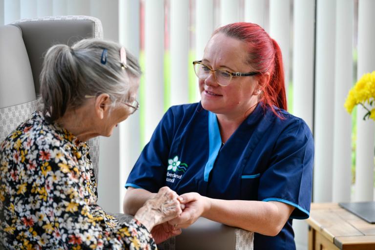cumberland council carer with service user